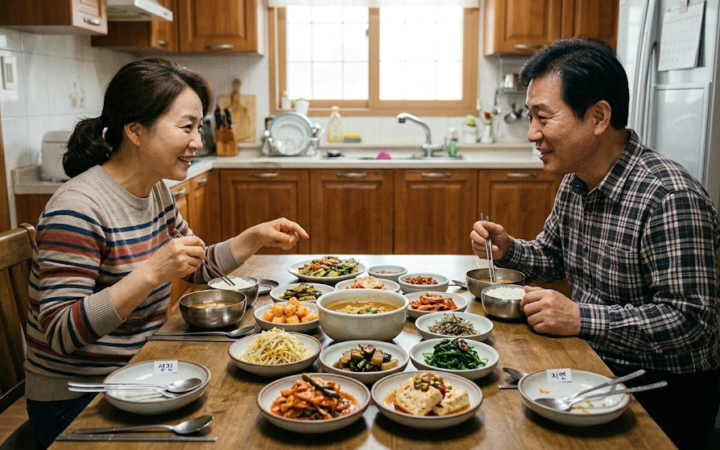 둘이 먹는 저녁상이 자꾸 남습니다